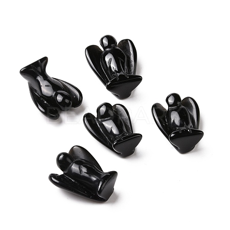 Natural Obsidian Angel Decor Healing Stones G-G864-01A-02-1