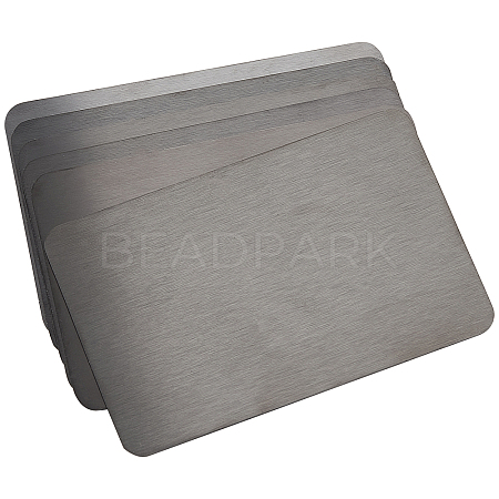  201 Stainless Steel Thermal Transfer Cards DIY-NB0007-25-1