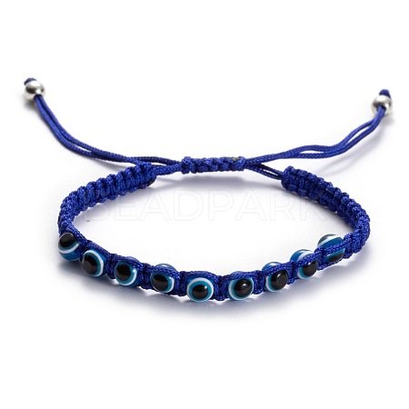 Unisex Adjustable Handmade Polyester Cord Braided Bead Bracelets LF9918-2-1