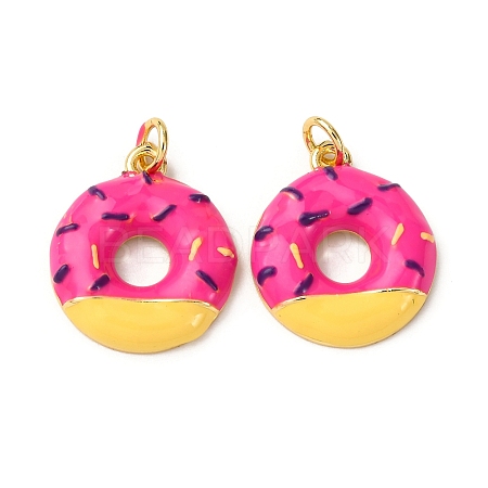 Brass Enamel Pendants KK-A265-03G-1