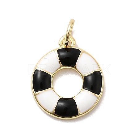 Brass Enamel Pendants KK-P338-23G-02-1