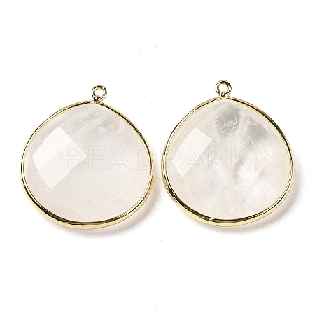 Natural Quartz Crystal Pendants G-B009-07G-W-1