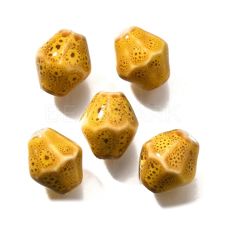 Vintage Style Glazed Ceramic Porcelain Beads PORC-H013-01-04-1