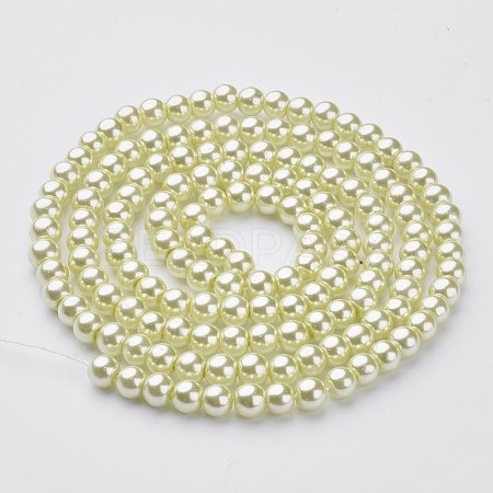 Glass Pearl Beads Strands HY-6D-B04-1