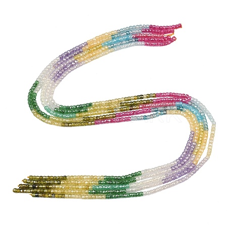 Cubic Zirconia Beads Strands ZIRC-P125-2x3mm-07-1
