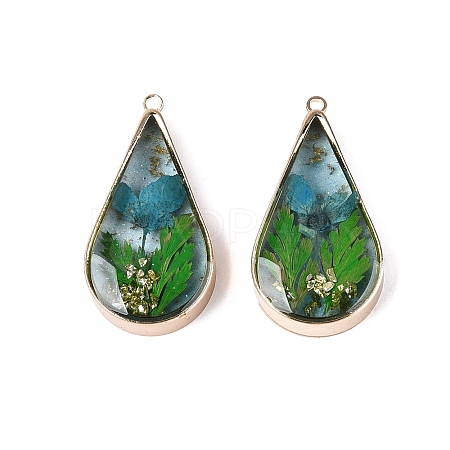 Epoxy Resin Pendants KK-Q082-01KCG-04-1