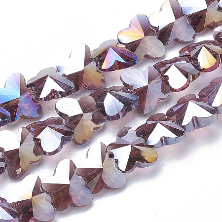 Electroplate Glass Beads LS-EGLA-Q091-14mm-B04-1