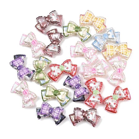Printed Opaque Acrylic Beads MACR-B838-09-1