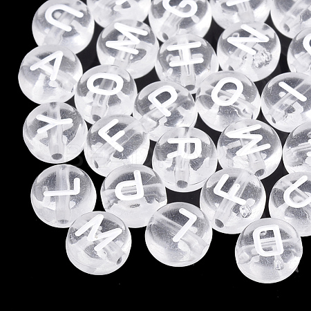 Transparent Acrylic Beads X-TACR-N002-04B-1