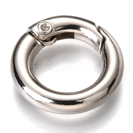 Zinc Alloy Spring Gate Rings PALLOY-C100-01P-01-1