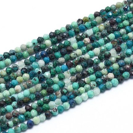 Natural Chrysocolla Beads Strands G-G823-13-2.5mm-1