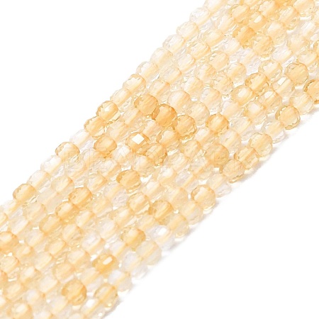 Heated Natural Citrine Beads Strands G-P457-B01-05-1
