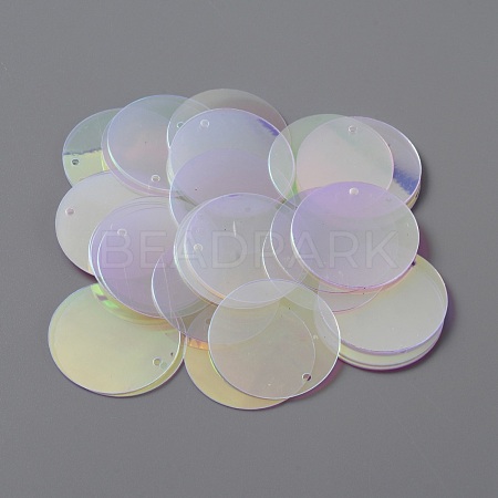 Iridescent PVC Paillette/Sequins Pendants PVC-WH0006-01D-1