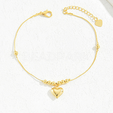 Gold Plated Brass Beads Anklets YN6291-6-1