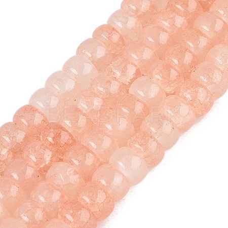 Ombre Effect Dyed Glass Beads Strands GLAA-Q106-05A-A02-1