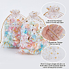 50Pcs Gold Stamping Moon & Star Organza Drawstring Gift Storage Bags OP-BBC0001-03C-01-6