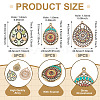 15Pcs 3 Styles Alloy Enamel Pendants ENAM-TA0003-69-4