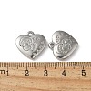 304 Stainless Steel Pendants STAS-I330-026P-3