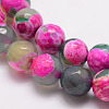 Natural Fire Crackle Agate Bead Strands G-K166-06F-6mm-12-3