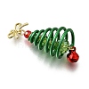 Christmas Electroplate Glass Pendants PALLOY-JF04364-02-4