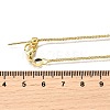 1.5MM Brass Box Chain Adjustable Slider Necklaces X-NJEW-M108-07G-5