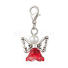 Angel Glass Pendant Decoration HJEW-JM02291-4