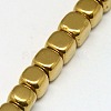 Electroplate Non-magnetic Synthetic Hematite Beads Strands G-J172-3x3mm-07-3