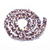 Electroplate Glass Beads LS-EGLA-Q091-14mm-B04-2
