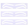 60Pcs 3 Styles Plastic Eyebrow Tattoo Practice Skin AJEW-CP0009-58B-7