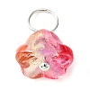 Glass Flower Charms PALLOY-JF02280-2