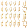 24Pcs 2 Style Brass Hoop Earring Findings FIND-PH0008-64-1