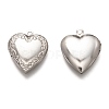 Non-Tarnish 316 Stainless Steel Locket Pendants LS-STAS-O135-06P-2