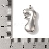Non-Tarnish 304 Stainless Steel Pendants STAS-M017-08P-06-3