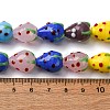 Handmade Lampwork Beads Strands LAMP-R109B-15A-01-2