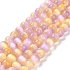 Natural Selenite Dyed Beads Strands G-P493-02I-1