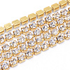 Brass Rhinestone Strass Chains CHC-T003-SS12-01C-1
