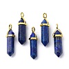 Natural Lapis Lazuli Pointed Pendants G-G025-01G-03-1