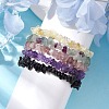 12 Constellation Natural Mixed Gemstone Chip Beaded Stretch Bracelets Sets for Women Men BJEW-JB10264-02-4