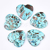Assembled Synthetic Imperial Jasper and Turquoise Pendants G-S329-071A-1