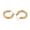 Texture 201 Stainless Steel Half Hoop Earrings for Women EJEW-G385-22G-2