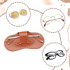 AHADEMAKER 4Pcs 4 Colors Imitation Leather Glasses Cases AJEW-GA0005-46-7
