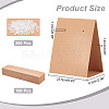 100Pcs 3D Folding Cardboard Earring Display Cards CDIS-WH0021-033-2