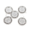 Tibetan Style Pendant Cabochon Settings TIBEP-R129-AS-LF-1