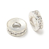 Brass Cubic Zirconia Spacer Beads KK-L215-004C-S04-1
