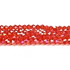 Transparent Electroplate Glass Beads Strands LS-EGLA-A039-T4mm-B14-1