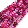 Natural Banded Agate Beads Strands G-F790-I01-01K-2