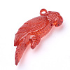 Transparent Acrylic Big Pendants TACR-T002-04-3