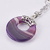 Natural Agate Keychain KEYC-P041-D09-4