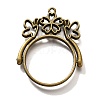 Alloy Open Back Bezel Pendants PALLOY-I223-02AB-1