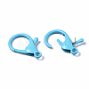 Spray Painted Eco-Friendly Alloy Lobster Claw Clasps PALLOY-T080-06A-NR-5